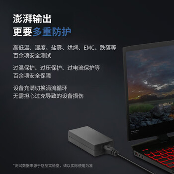 悠品 戴尔笔记本充电器19.5V6.7A 130W适用DellG3游匣7557 7559外星人电脑电源适配器线7.4mm大口带针