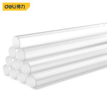 得力（deli）高粘性零甲醛热熔胶枪胶棒胶条10支装家用DIY 11*200mm应急常备
