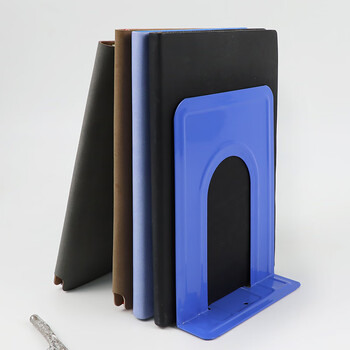 得印8.5英寸(高21cm)金属铁书立架3556 简约桌面书架夹收纳书创意挡书板蓝色2片/付 得印8.5英寸(高21cm)金属铁书立架3556 简约桌面书架夹收纳书创意挡书板蓝色2片/付
