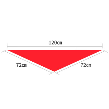 得力（deli）【全网低价】 纯棉红领巾 小学生少先队员红领巾 1.2m单条装 50553