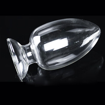 海斯迪克 种子瓶 加厚玻璃锥形种子瓶 带塞子 鸡心瓶带塞 展示瓶 250mL1个（2个起售）