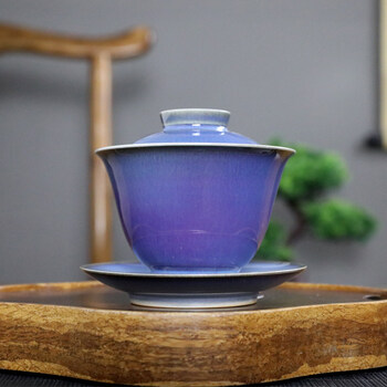 【闪电发货】钧瓷茶具禹州 景德镇星空釉钧瓷紫色主人杯单杯女高端