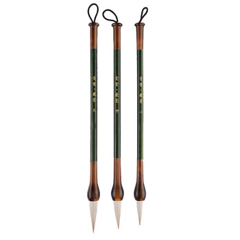 一海堂 文化 兼毫三支套装 国画毛笔套装文房四宝初学者学生成人楷书行书书法用笔 国庆中秋礼品 兼毫毛笔套装