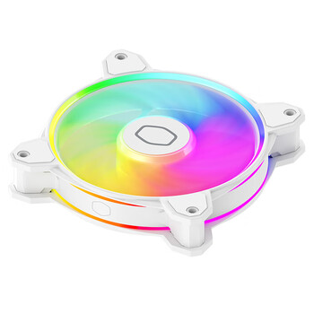 酷冷至尊（CoolerMaster）MF120 HALO 2代 白色ARGB机箱风扇 均衡型风扇/扇页面积增大/双重ARGB灯效/吸音降噪