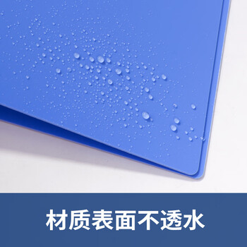 得力（deli）A4二孔O型文件夹 活页打孔文件夹资料档案合同标书夹子 文件收纳办公用品5382蓝色