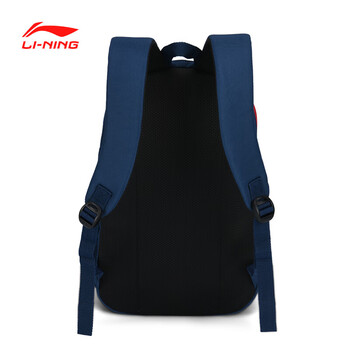 李宁（LI-NING）羽毛球包大容量多功能学生书包户外旅行包双肩背包 蓝/红