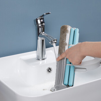 美丽雅吸水海绵拖把28cm懒人免手洗家用一拖净卫生间拖地神器墩布