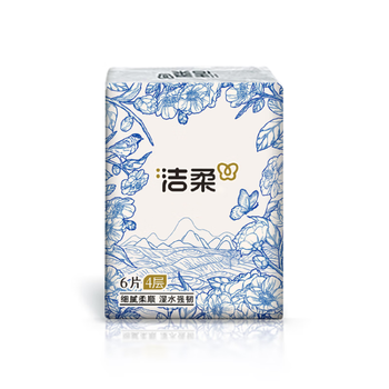 洁柔手帕纸加厚4层6片*30包纸巾超迷你便携可湿水 高级云南滇山茶花香 洁柔手帕纸加厚4层6片*30包纸巾超迷你便携可湿水 高级云南滇山茶花香
