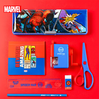 迪士尼（Disney）文具套装 小学生文具礼盒 男孩生日礼物学习用品幼儿园一年级文具大礼包 蜘蛛侠DM6049A-4