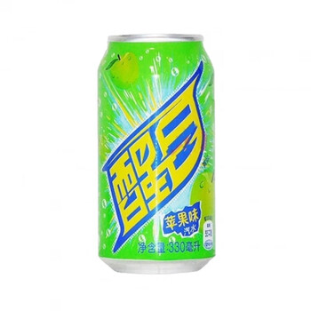 鲜有志醒目多味汽水 330ml处理易拉罐醒目苹果桃芬达碳酸饮料汽水 听