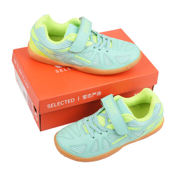 莹恋WINION严选 乒乓球鞋儿童款男童女童起点透气防滑运动鞋荧绿31