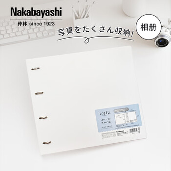 Nakabayashi仲林NCL票夹收纳册九宫格3寸5寸活页卡册大容量IRL-AL-W 240枚拍立得尺寸替芯