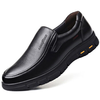 大东官方旗艦店皮男鞋2023新款秋季真软皮男士皮鞋商务正装皮鞋中年软