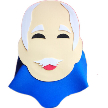 故事道具帽放羊娃农夫人物头饰大灰狼小羊动物头套表演面具 农夫爷爷