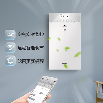 松下（Panasonic）新风系统 家用壁挂式新风机过滤PM2.5换气机2台RZ06V1 RZ09VD2
