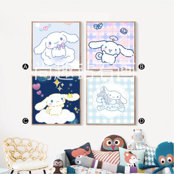 5d钻石画玉桂狗大耳狗吉祥物卡通动漫儿童手工十字绣diy礼物定制家用a