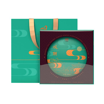 大益茶叶 普洱茶生茶 2021年观潮357g礼盒 年货送礼