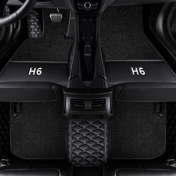 老垫家新2023款第三代哈弗h6脚垫大包围13-22汽车国潮版专用车垫 黑色