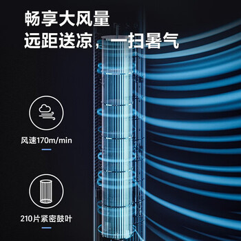 美的(Midea)电风扇家用塔扇落地无叶风扇轻音智能遥控定时广角大风量立式节能易拆洗 【轻音柔风】ZAF09MR 美的(Midea)电风扇家用塔扇落地无叶风扇轻音智能遥控定时广角大风量立式节能易拆洗 【轻音柔风】ZAF09MR