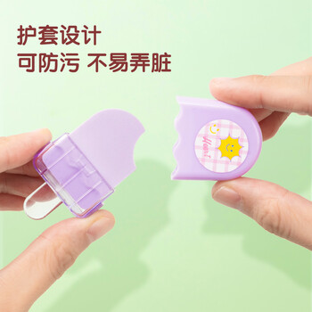 得力（deli）12块彩色学生中考高考祝福礼物橡皮擦 适用活动铅笔 棒冰造型考试绘画橡皮 擦拭洁净