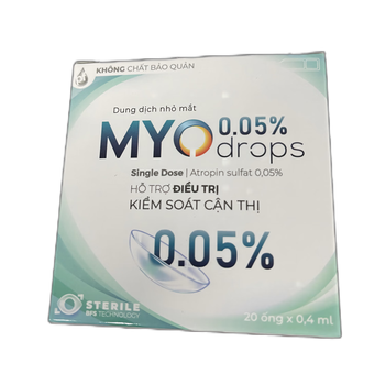 MYO0.05%眼药水越南医疗器械 0.4ml*20支/盒