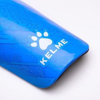 卡尔美（KELME）足球护腿板比赛训练护小腿减震加厚插板专业护具 蓝色 M	