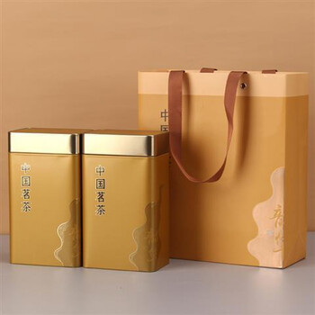 金色中国茗茶套装  (空罐)