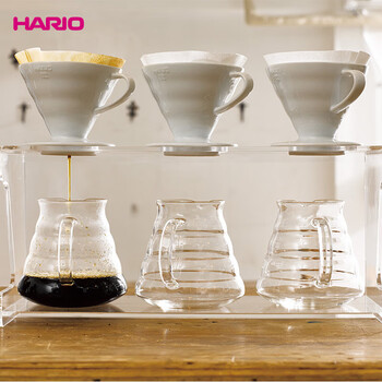 HARIO原装进口云朵咖啡壶V60家用耐热玻璃咖啡手冲壶分享壶360ML HARIO原装进口云朵咖啡壶V60家用耐热玻璃咖啡手冲壶分享壶360ML