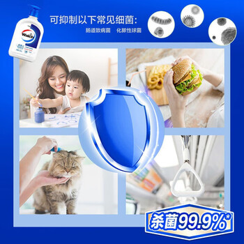 威露士洗手液丝蛋白洗手液 525ml*3瓶 大瓶装家用 保护双手 呵护健康