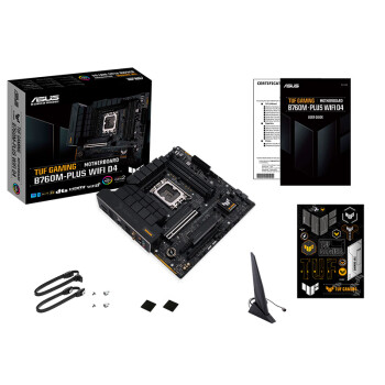 华硕TUF GAMING B760M-PLUS WIFI D4 重炮手主板 支持 CPU 13600KF/13400F（Intel B760/LGA 1700）