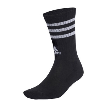 阿迪达斯运动长袜秋冬保暖袜子男女百搭休闲羽毛球袜IC1322 黑色 L 