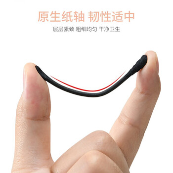 梦庭棉签双头纸轴1200头棉棒掏耳朵化妆棉球棒螺旋尖头棉花签棒600支