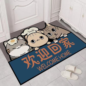 3d立体地垫进门口入户门垫脚踏垫家用卫生间浴室厕所吸水耐脏欢迎回家
