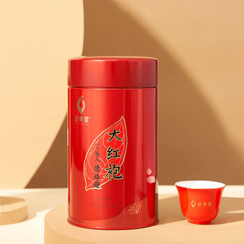 武夷星乌龙茶喜遇阿茗武夷岩茶大红袍醇香125g罐装自饮送礼茶叶AM500
