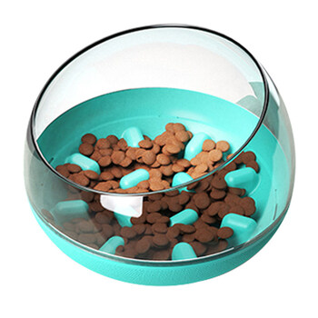 宠哆哆狗碗狗盆摇摇慢食碗大小型犬宠物喂食器防打翻狗粮桶饭盆宠物用品蓝色标准 图片价格品牌报价 京东