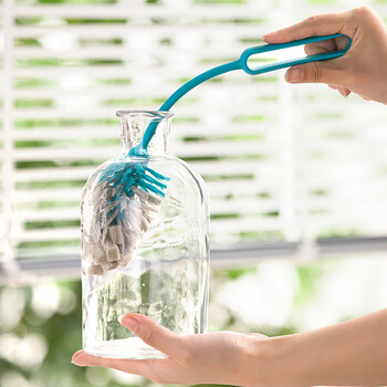 茶花 长柄杯刷 奶瓶刷尼龙海绵双效洗刷杯子神器洗水杯清洁刷子* 茶花 长柄杯刷 奶瓶刷尼龙海绵双效洗刷杯子神器洗水杯清洁刷子*