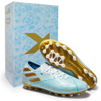 niyuansu猎鹰20足球鞋男长钉fg天然草梅西x系列成人无鞋带短钉比赛tf