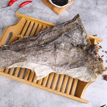 食怀新晒大号鳕鱼皮干货鱼皮干油炸火锅鱼皮胶原蛋白海鲜水产干货人吃