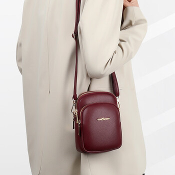 晶轼 手机包女斜挎2022新款百搭妈妈款迷你小挎包手机零钱包中年女士