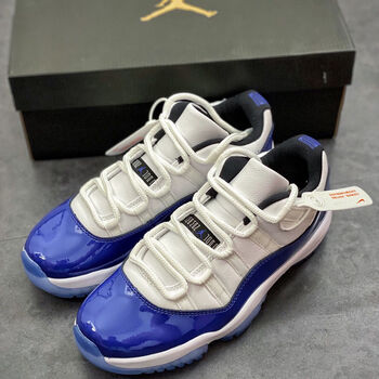 纯原 air 11 low 白蓝 康扣 低帮 篮球鞋 ah7860-100 白蓝 36