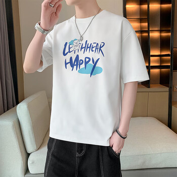 以纯(yishion)潮牌短袖男t恤2023夏季新款韩版t恤男圆领简约男士t恤