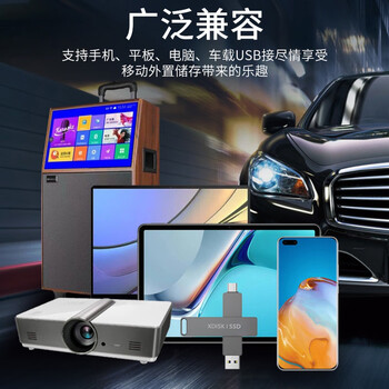 小盘(XDISK)1TB移动固态U盘USB3.2 TypeC硬盘Gen2高速固态盘读速1050m/s固态手机直连U盘