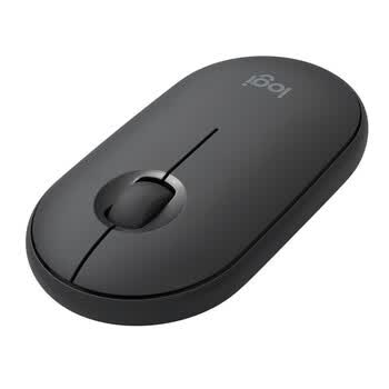 罗技（Logitech）Pebble 鹅卵石轻薄型鼠标 无线蓝牙鼠标 办公轻音鼠标 便携鼠标 对称鼠标 黑色