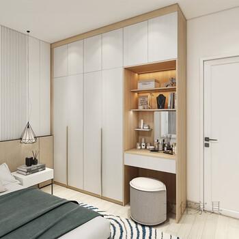 卧室衣柜皮阿诺整体家装全屋衣柜定制卧室简约风衣柜主卧定做大户型