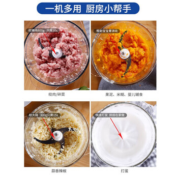 摩飞电器（Morphyrichards） 绞肉机家用电动辅食料理机打蛋机倒蒜机碎肉机MR9400