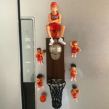 篮筐开瓶器网红篮球壁挂式啤酒起子软磁铁冰箱贴开瓶器精酿篮筐接瓶盖