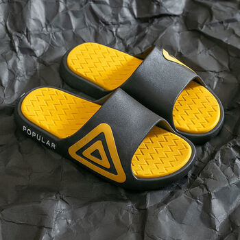 匹克新款拖鞋男士夏季居家潮流室内厚底防滑凉拖鞋男大码时尚外穿黑色