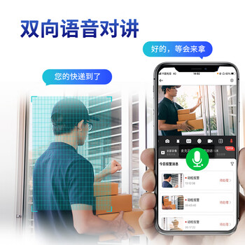 dahua大华4G流量版摄像机200万双光夜视监控声光警戒对讲 不支持WIFI流量需充值 DH-P20A1-4G-ST 3.6mm