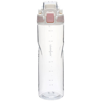 乐扣乐扣（LOCK&LOCK）人鱼线塑料运动水杯便携水壶夏天带提手男女水杯子700ML淡粉色