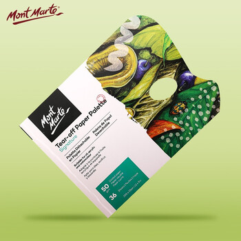 蒙玛特(Mont Marte)调色盘23*30.5cm 调色纸画画一次性可撕调色板儿童美术颜料绘画工具 免洗色彩盘子MCG0022 速写 马克笔绘画